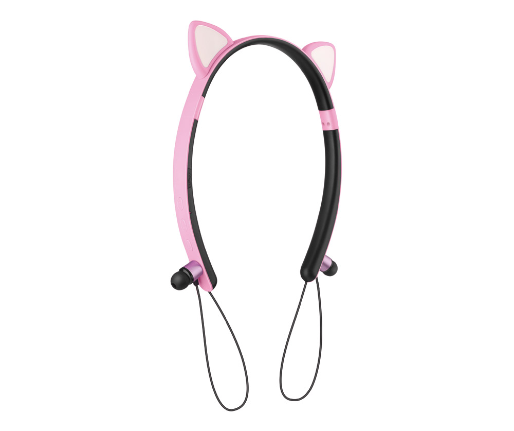 Fone Ouvido Bluetooth Xtrad Lc856 Wireless Rosa, fone de orelhinha de  gatinho 